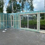 Elementmaja ehitus – seinaelementide koostamine objektil