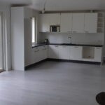 Elementmaja elutuba avatud köögiga