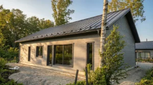 Valmis LTL120 elementmaja Arukülas – kaasaegne ühekorruseline pereelamu