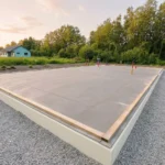 Elementmaja plaatvundament enne paigaldust – ehituse esimene etapp